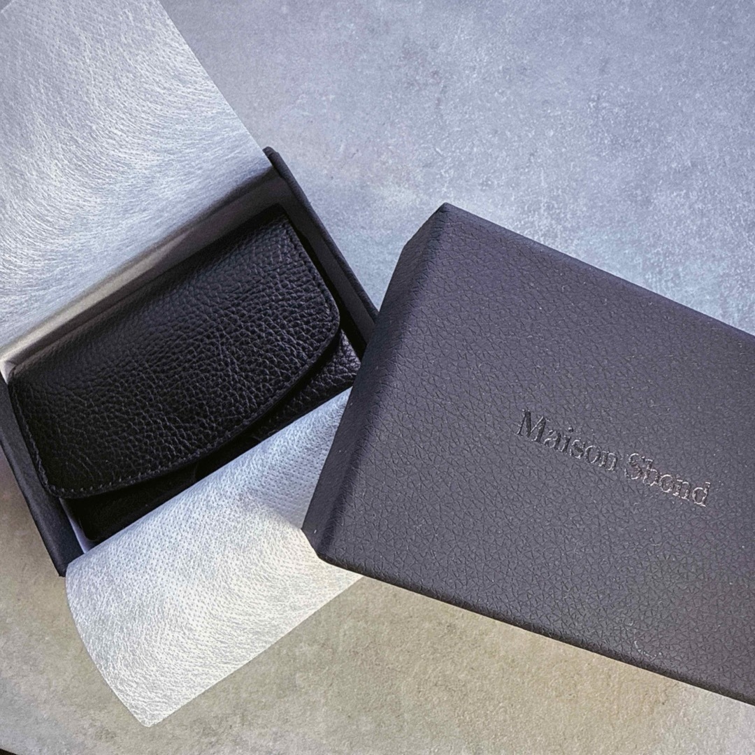 Maison Sbond 三つ折り財布 1ヶ月程度使用 ブラック Maison Sbond 三つ折り財布 1ヶ月程度使用 ブラック
