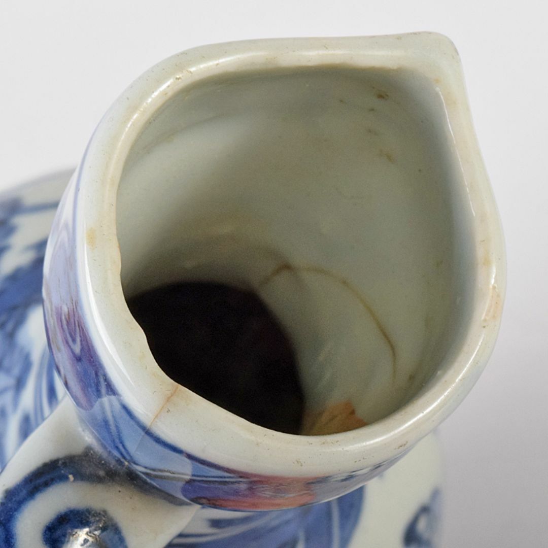 中国 青花 山水人物文 水注瓶 C R7882 中国 青花 山水人物文 水注瓶 C R7882