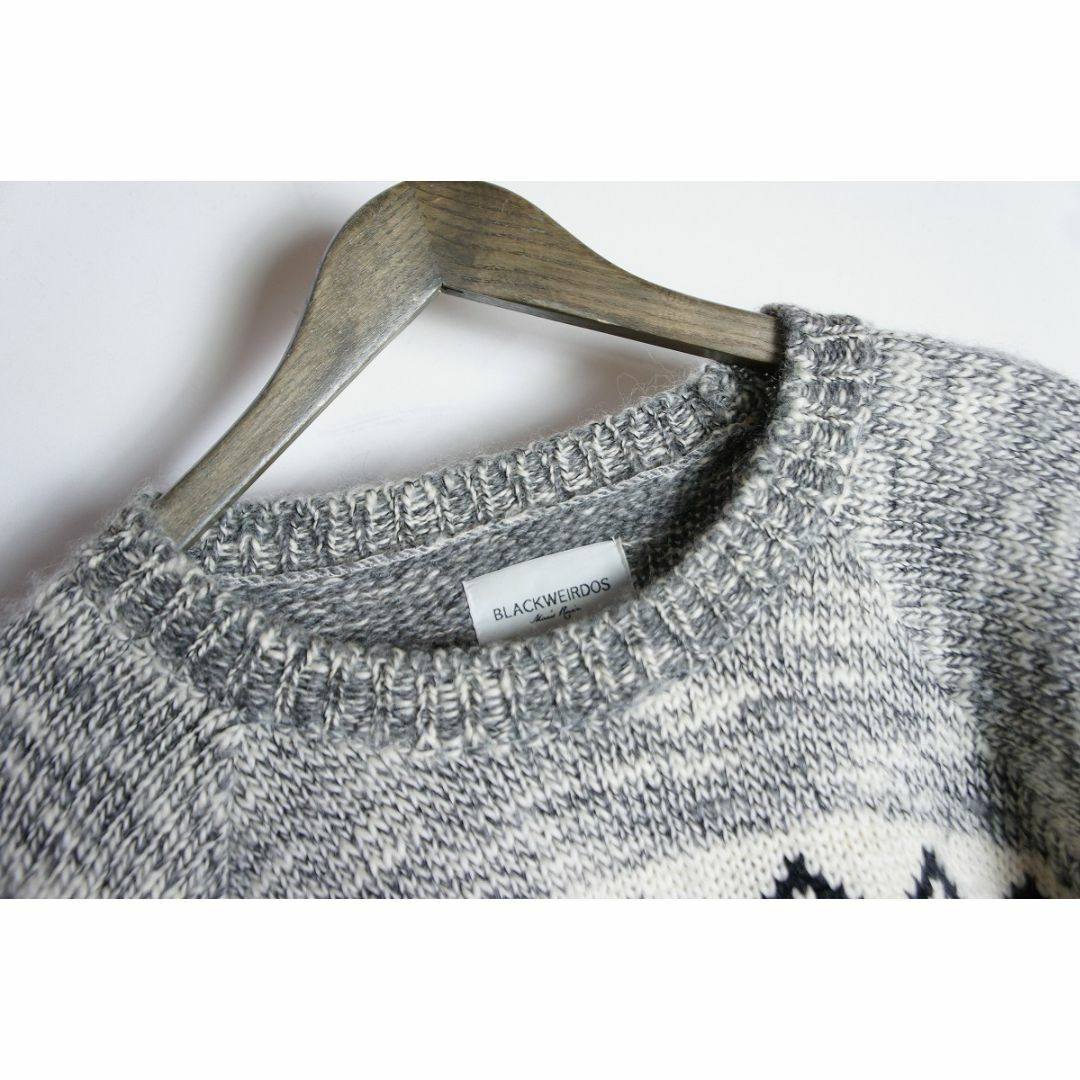 22AW ブラックウィドウ 陰陽ニットBLACKWEIRDOS BLACK WEIRDOS「Yin-Yang Sweater 」 | gouter le ca