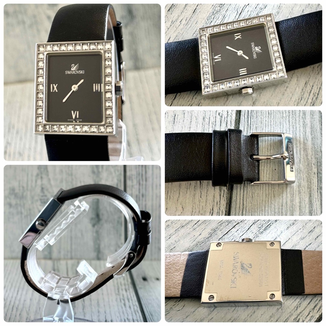 SWAROVSKI - 【希少】Swarovski スワロフスキー 時計 スクエア SWAROVSKI - 【希少】Swarovski スワロフスキー 時計 スクエア