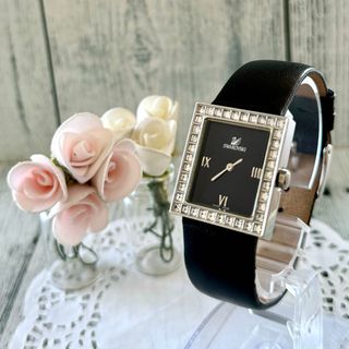 SWAROVSKI - 【希少】Swarovski スワロフスキー 時計 スクエア SWAROVSKI - 【希少】Swarovski スワロフスキー 時計 スクエア