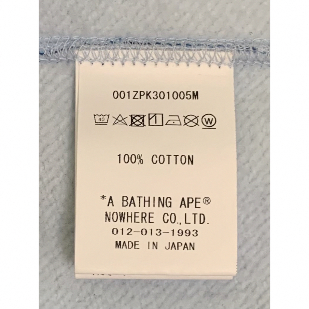 A BATHING APE - 激レア APE abc Blue シャークパーカー L A BATHING APE - 激レア APE abc Blue シャークパーカー L