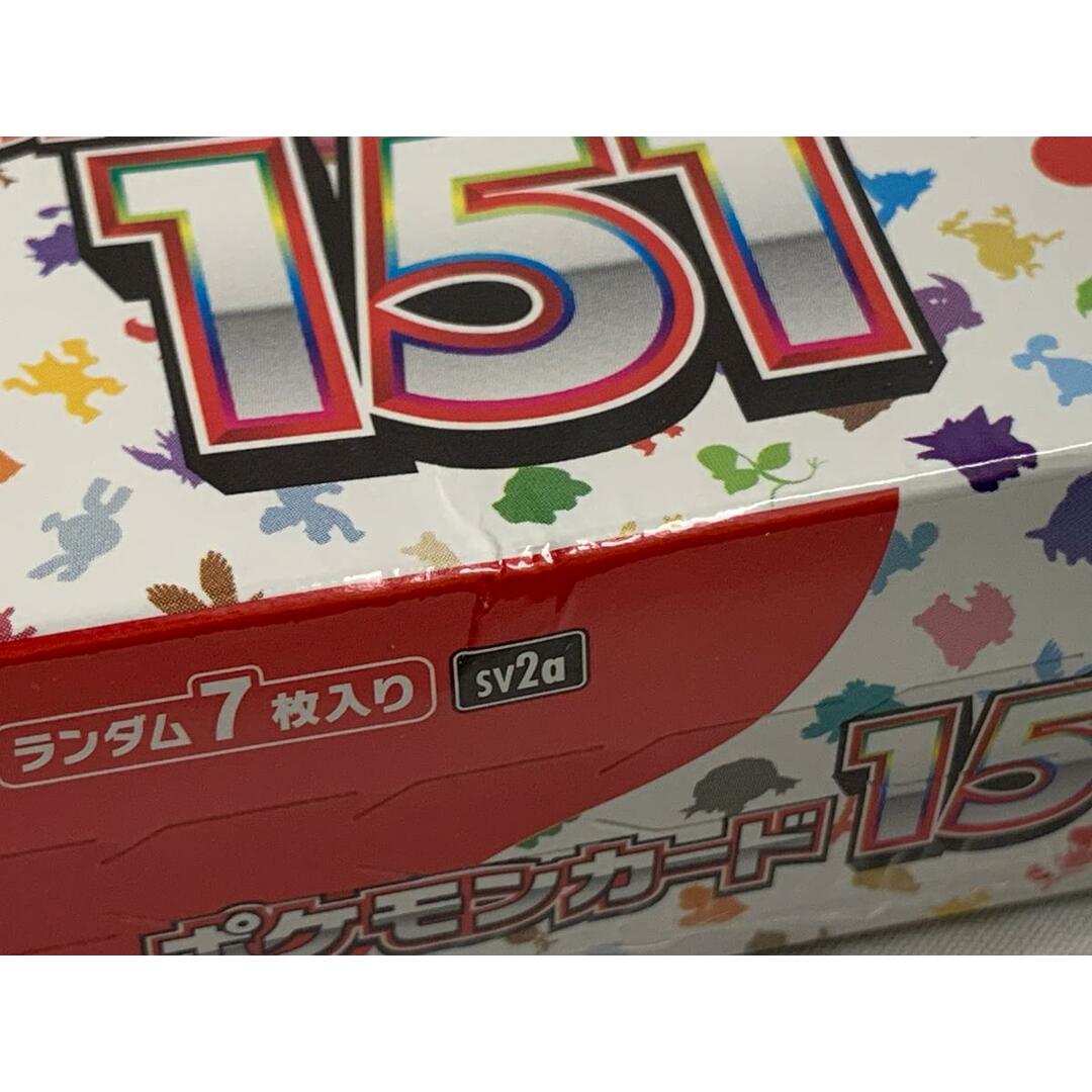 シュリンク未開封】ポケモンカードゲーム 151 BOX 傷有り シュリンク未開封】ポケモンカードゲーム 151 BOX 傷有り