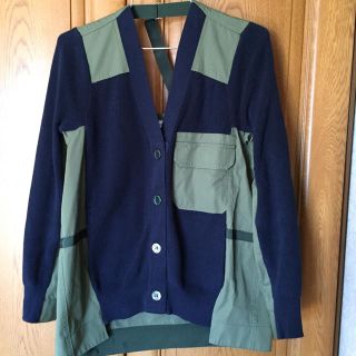 サカイラック(sacai luck)のsacai luckミリタリー切り替えカーディガンジャケット(ノーカラージャケット)