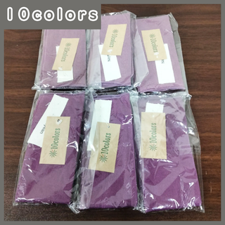 [K-3934] 10colors 靴下6足セット ラベンダー・パープル キッズ(靴下/タイツ)