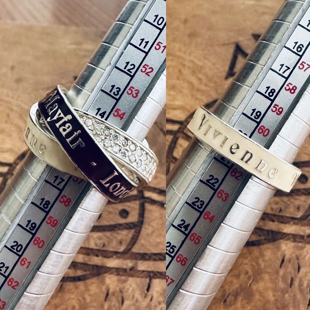 希少正規品VivienneWestwood メイフェア三連リング 希少正規品VivienneWestwood メイフェア三連リング