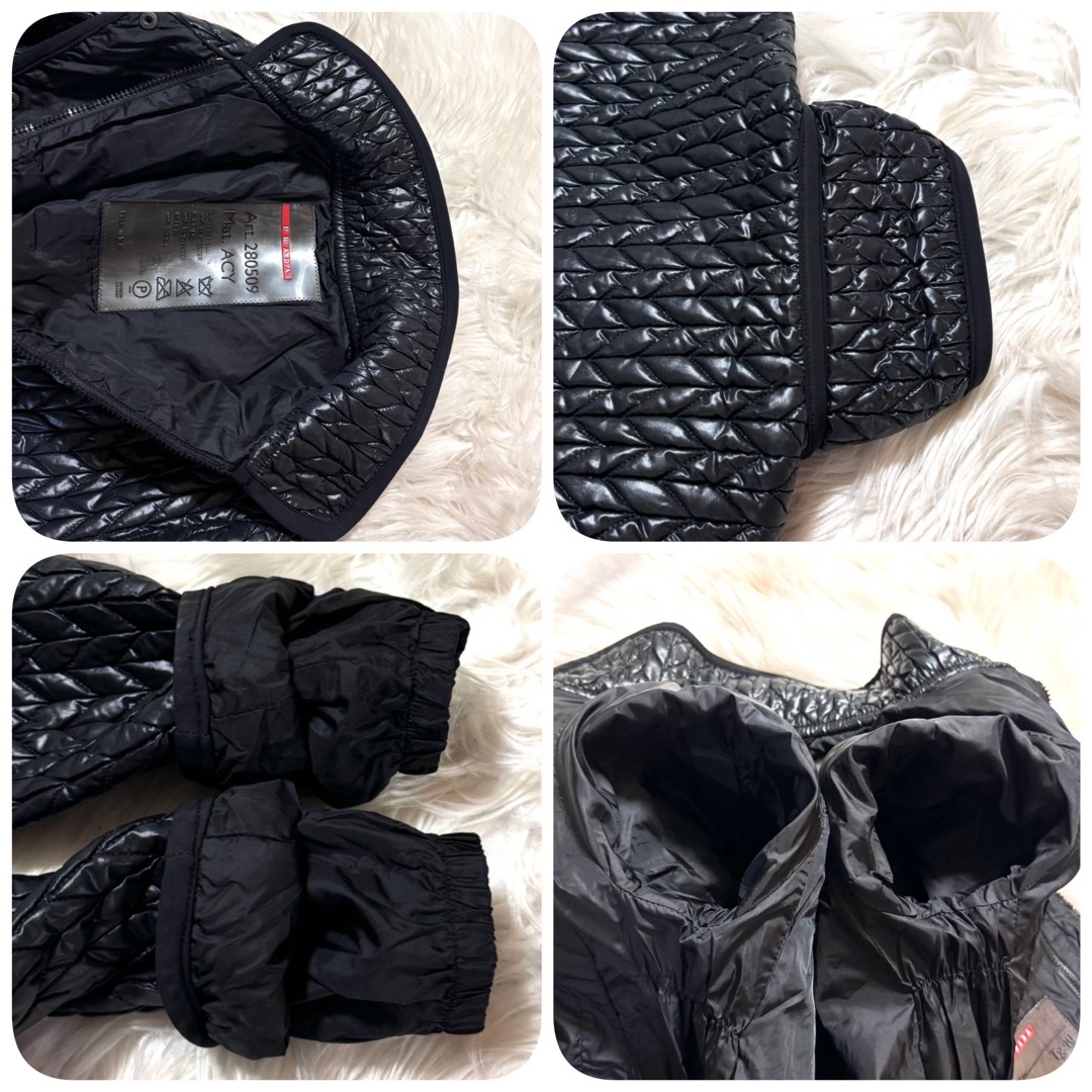 PRADA - 本物 美品 プラダ スポーツ リブ切替 ギャザー ナイロン PRADA - 本物 美品 プラダ スポーツ リブ切替 ギャザー ナイロン