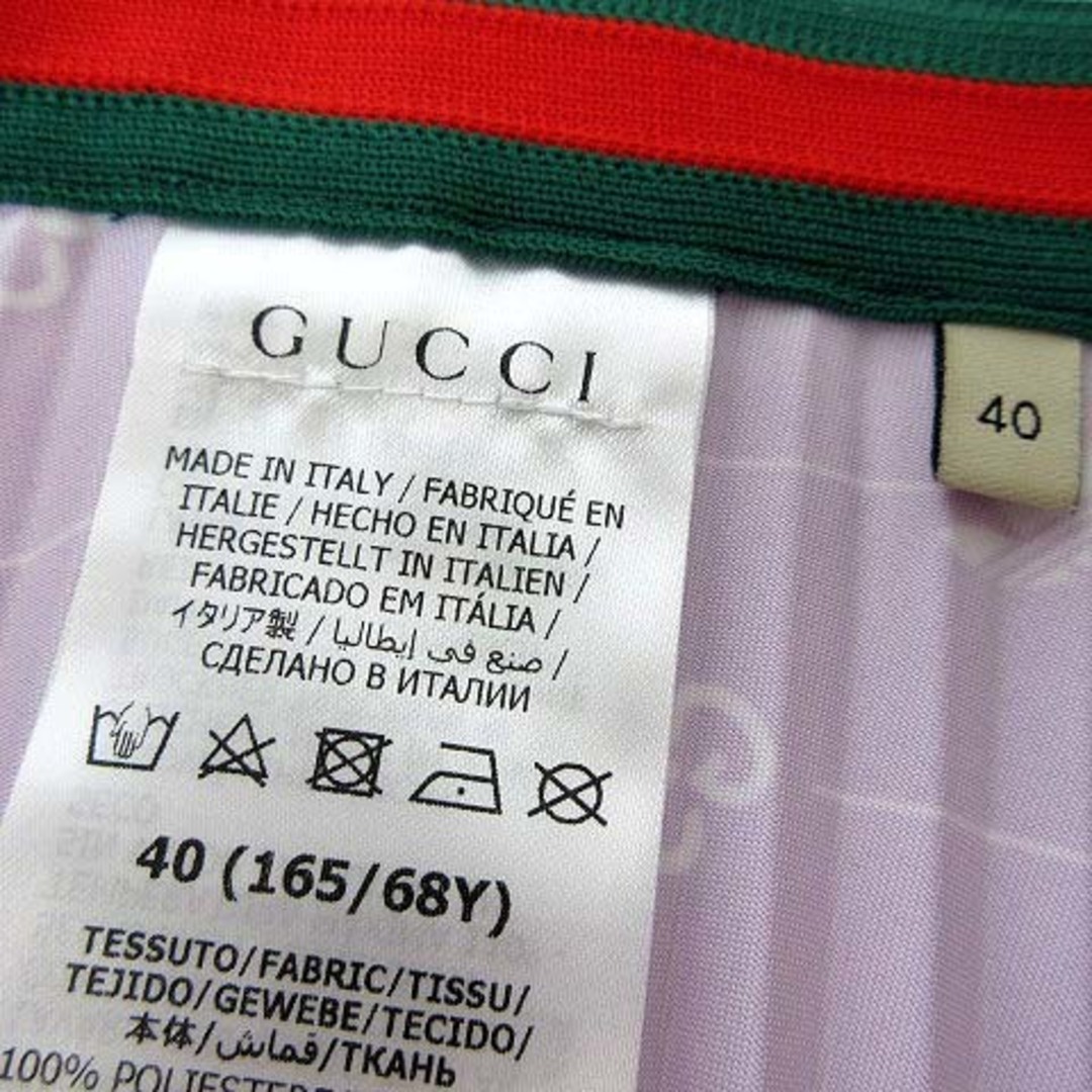 GUCCI - グッチ アディダス サテン プリーツ スカート GG GUCCI - グッチ アディダス サテン プリーツ スカート GG