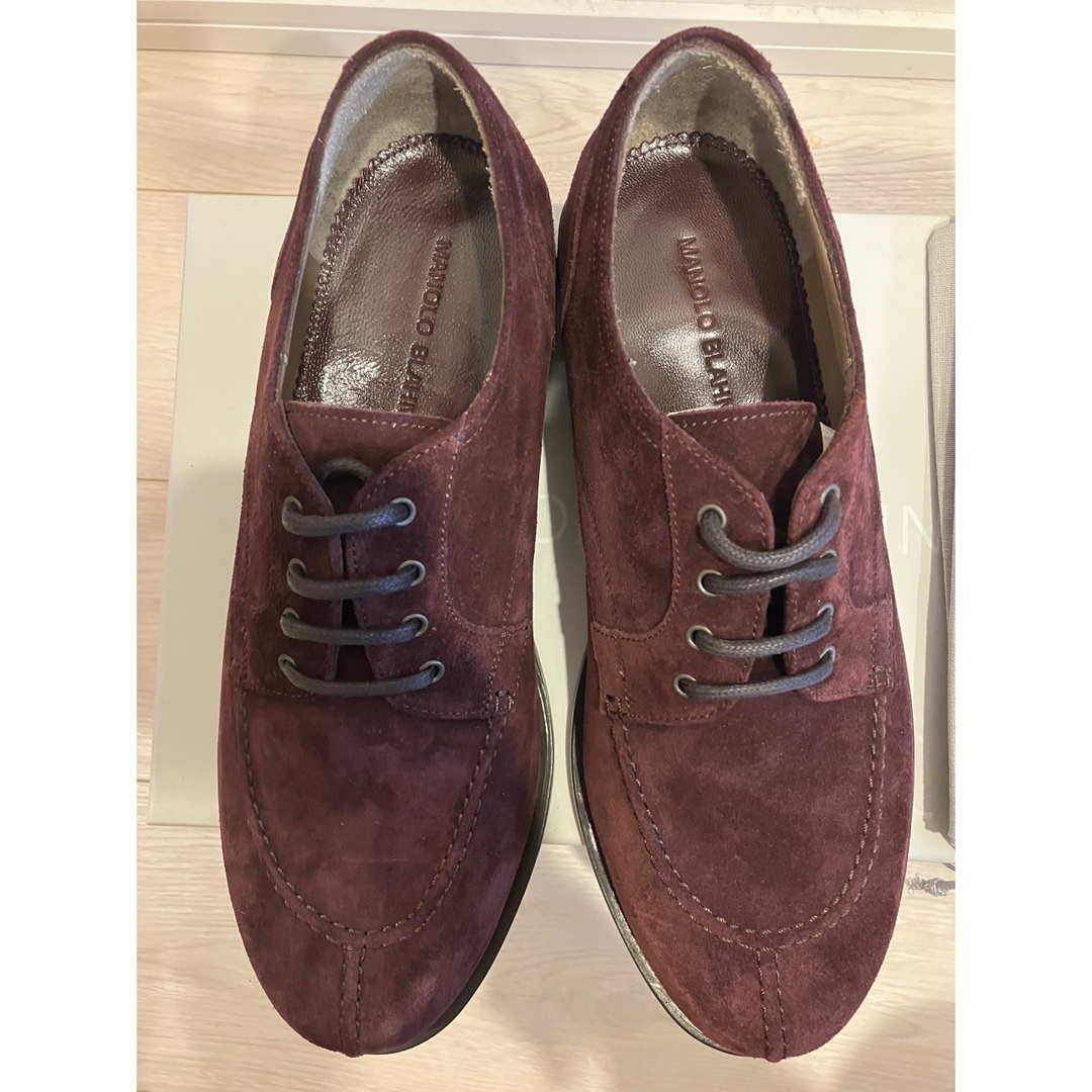 MANOLO BLAHNIK - 【Manolo Blahnik】新品未使用スエードUチップ MANOLO BLAHNIK - 【Manolo Blahnik】新品未使用スエードUチップ