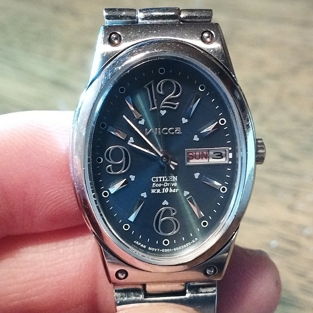 CITIZEN - AI42 シチズン・ウィッカ ソーラー時計 稼働品 曜日 CITIZEN - AI42 シチズン・ウィッカ ソーラー時計 稼働品 曜日