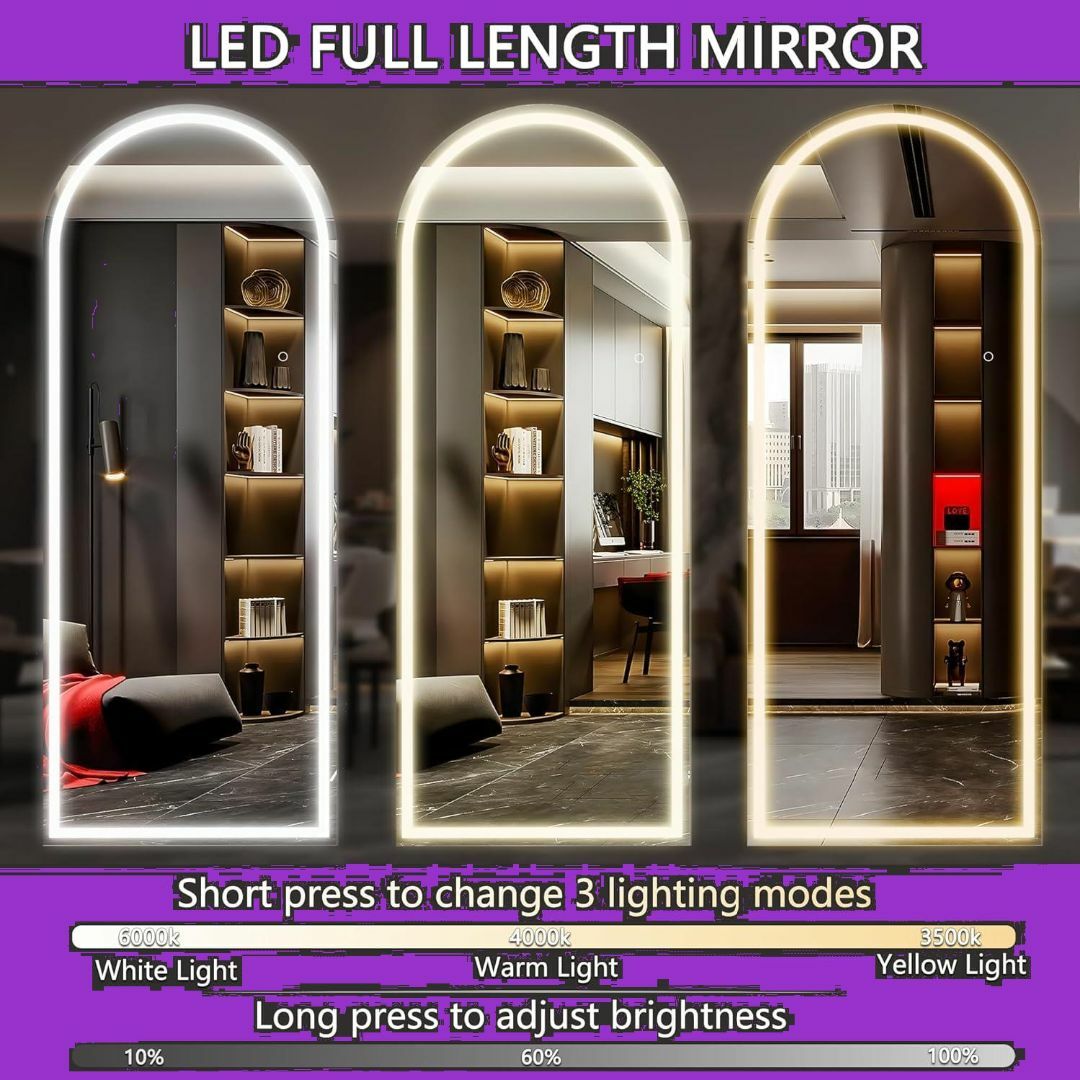 色:LED金色です50*160CM】LED 全身鏡 姿見鏡 スタンドミラー ア 色:LED金色です50*160CM】LED 全身鏡 姿見鏡 スタンドミラー ア