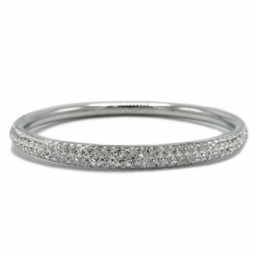 kate spade NEW YORK - 【新品】ケイトスペード ニューヨーク O0RU2974 250 (クリアー×シルバー) アクセサリー kate spade new york ラインストーン ラズルダズル バングルブレスレット 腕輪 アウトレット レディース【メール便対応(ネコポス)】