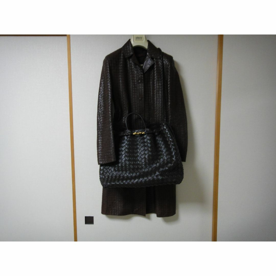 BOTTEGA VENETA - ボッテガヴェネタ コート 総本革 イントレ BOTTEGA VENETA - ボッテガヴェネタ コート 総本革 イントレ