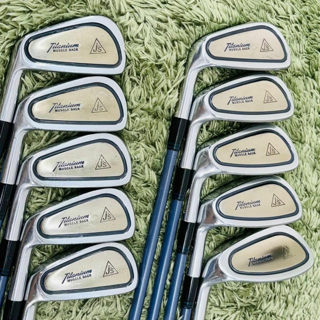 ジャンボ尾崎 j´sチタンマッスル レフティ アイアン10本セット ジャンボ尾崎 j´sチタンマッスル レフティ アイアン10本セット