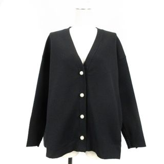 MARILYN MOON 黒 カーディガン ビジュー付き 超美品 サイズSーM