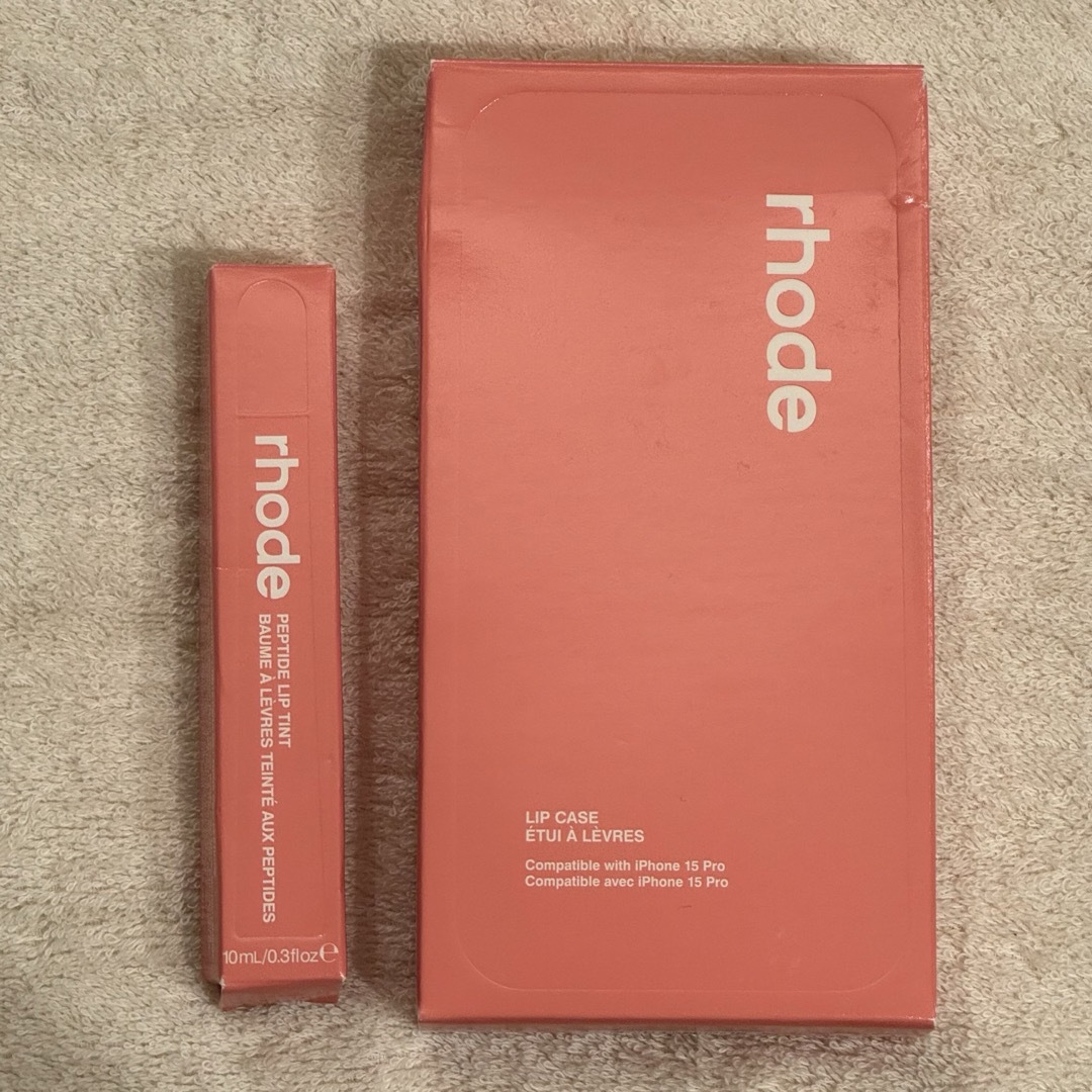 rhode】新品未使用 iphoneケース&リップ rhode】新品未使用 iphoneケース&リップ