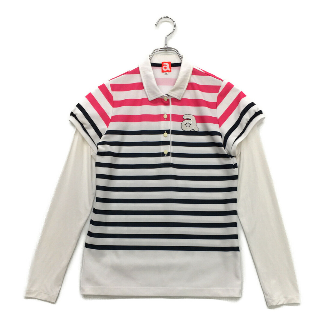 coco アルチビオ archivio レディース 長袖ポロシャツ 38(M) 白 coco アルチビオ archivio レディース 長袖ポロシャツ 38(M) 白