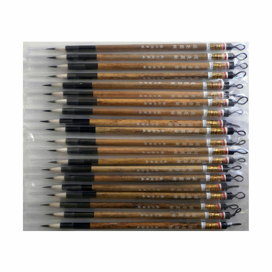 新品 金鼎牌 選毫圓健 20本セット 蘇州湖筆廠 小筆 唐 新品 金鼎牌 選毫圓健 20本セット 蘇州湖筆廠 小筆 唐