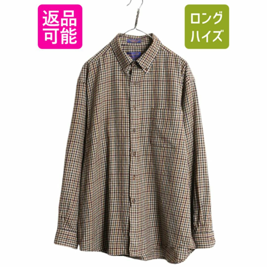 PENDLETON - 最上級 90s ペンドルトン ギンガム チェック ウール PENDLETON - 最上級 90s ペンドルトン ギンガム チェック ウール