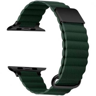  コンパチブル Apple Watch バンド レザーリンクバンド マグネット式(レザーベルト)