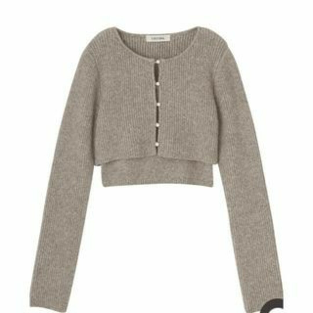 COCO DEAL - ココディール パールショートカーディガン×タンク COCO DEAL - ココディール パールショートカーディガン×タンク