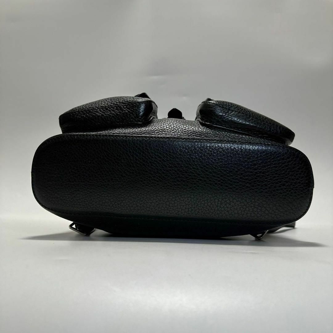 GUCCI - e49【極美品】グッチ シボ革 レザー ブラック バンブー GUCCI - e49【極美品】グッチ シボ革 レザー ブラック バンブー