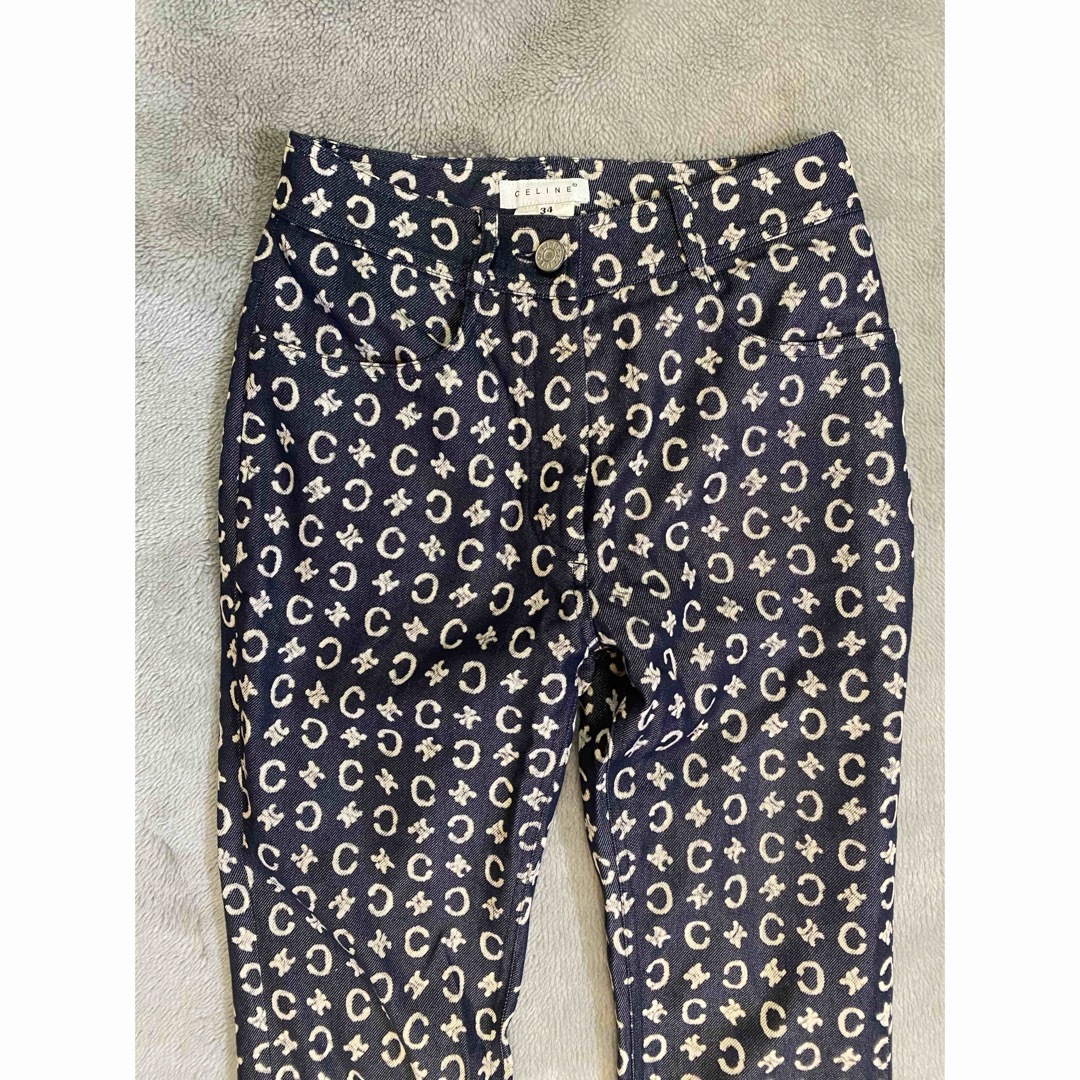 CELINE - 【CELINE】 セリーヌ デニム 総柄 パンツ size34 CELINE - 【CELINE】 セリーヌ デニム 総柄 パンツ size34
