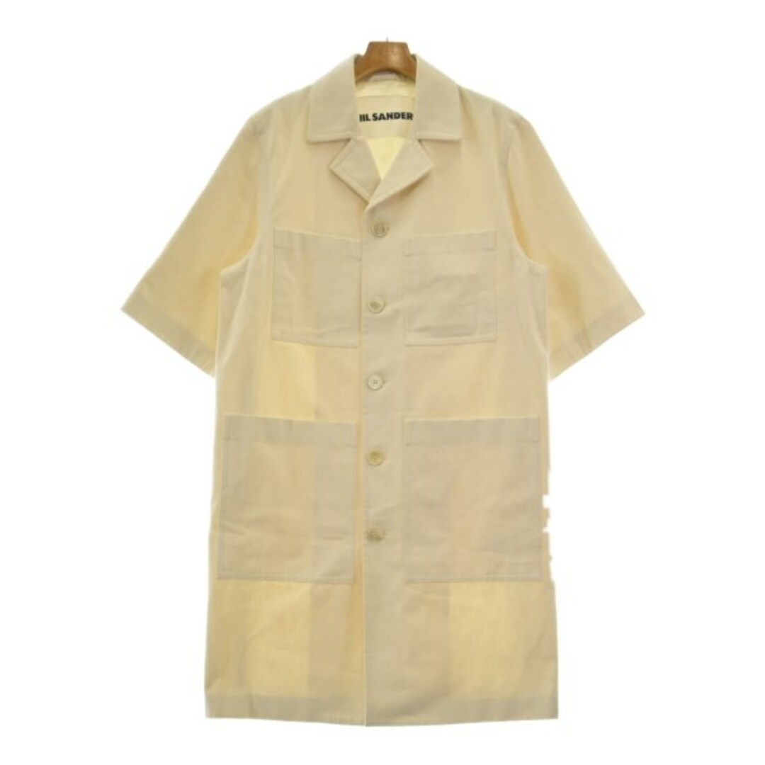 JIL SANDER ジルサンダー コート 44(S位) アイボリー 【古着】 JIL SANDER ジルサンダー コート 44(S位) アイボリー 【古着】