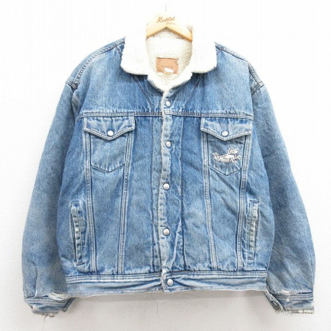 GAP - XL☆古着 ギャップ GAP 長袖 ジージャン デニム ボア GAP - XL☆古着 ギャップ GAP 長袖 ジージャン デニム ボア
