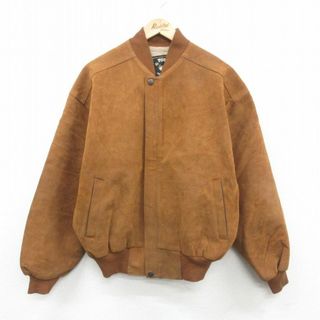XL☆古着 長袖 ジャケット メンズ 80年代 80s イタリア製 茶 XL☆古着 長袖 ジャケット メンズ 80年代 80s イタリア製 茶