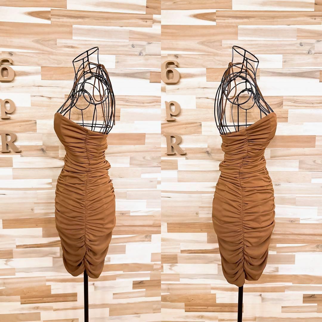 ZARA - 【ザラ】ドレープ ギャザー ドレス ワンピース ジップ ZARA - 【ザラ】ドレープ ギャザー ドレス ワンピース ジップ