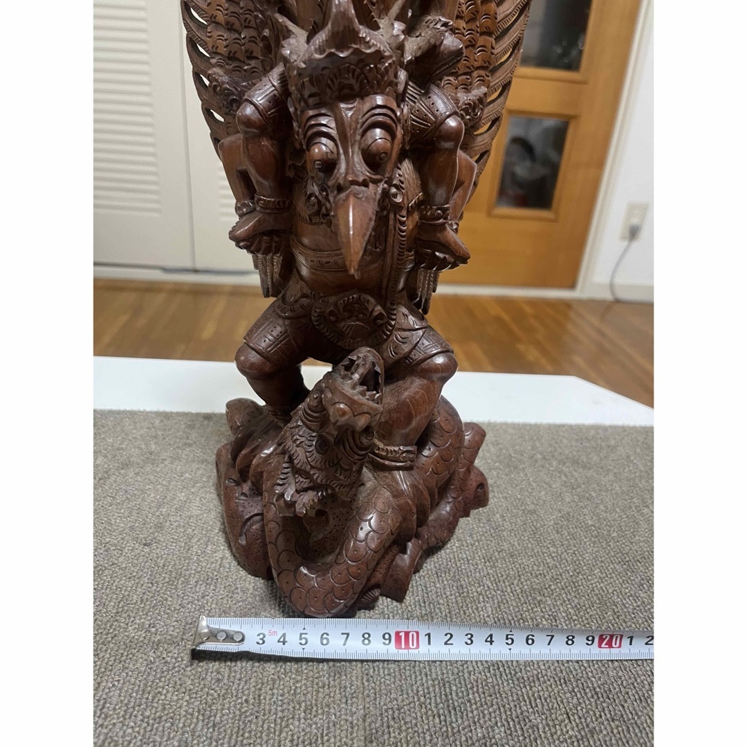 仏教美術 ガルーダ 木彫刻品 精密彫刻 インド神 バリ 仏教美術 ガルーダ 木彫刻品 精密彫刻 インド神 バリ
