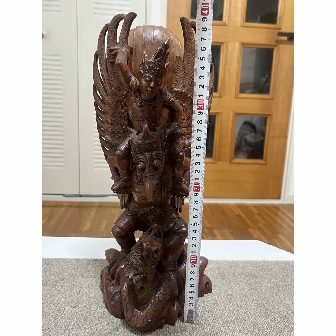 仏教美術 ガルーダ 木彫刻品 精密彫刻 インド神 バリ 仏教美術 ガルーダ 木彫刻品 精密彫刻 インド神 バリ