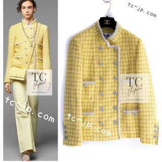 CHANEL(テーラードジャケット ・ イエロー/黄色系)のフリマ CHANEL(テーラードジャケット ・ イエロー/黄色系)のフリマ