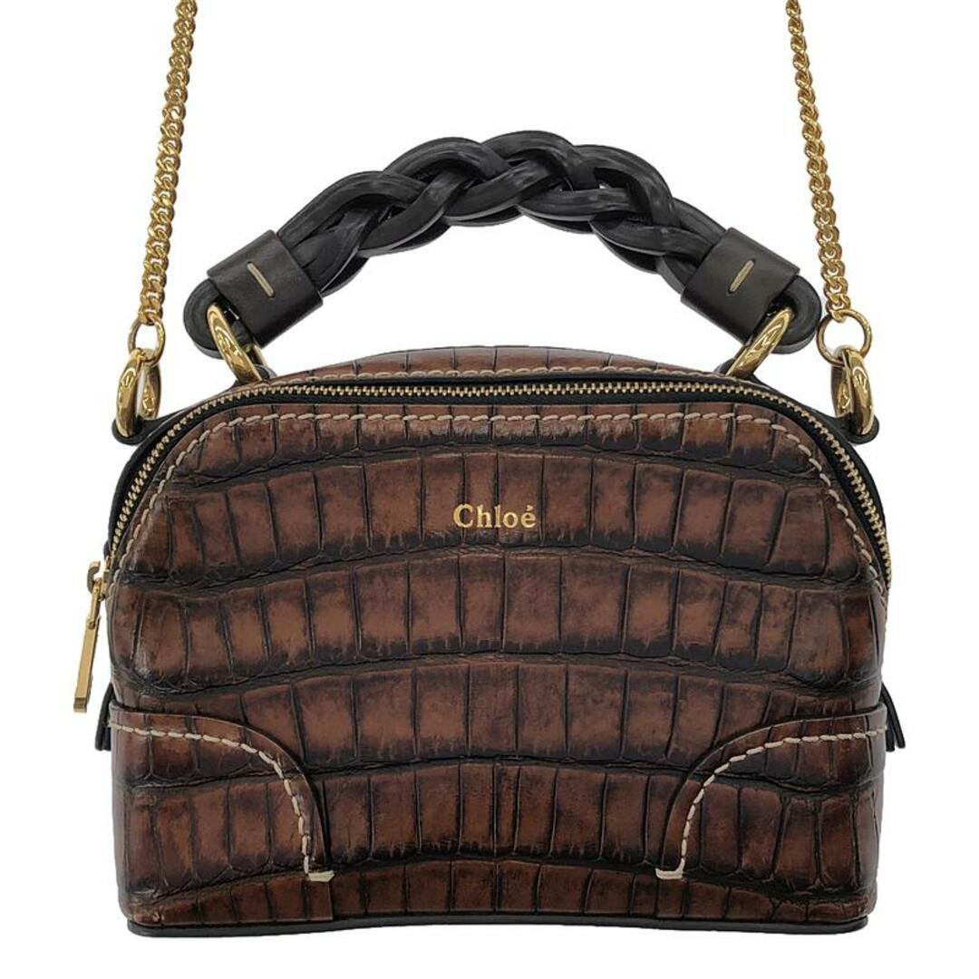 美品】 Chloe / クロエ | DARIA ダリア クロコ型押し 2Way 美品】 Chloe / クロエ | DARIA ダリア クロコ型押し 2Way