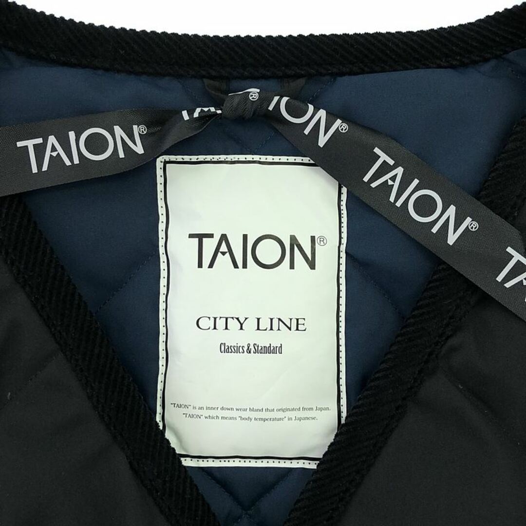 TAION - TAION / タイオン | CITY LINE ノーカラー キルティング TAION - TAION / タイオン | CITY LINE ノーカラー キルティング