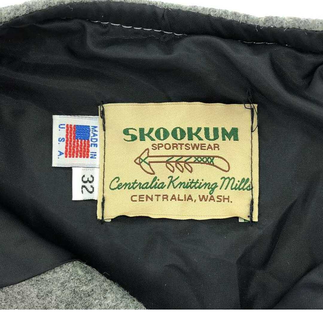 SKOOKUM - SKOOKUM / スクーカム | ウール 袖レザー ノーカラー SKOOKUM - SKOOKUM / スクーカム | ウール 袖レザー ノーカラー