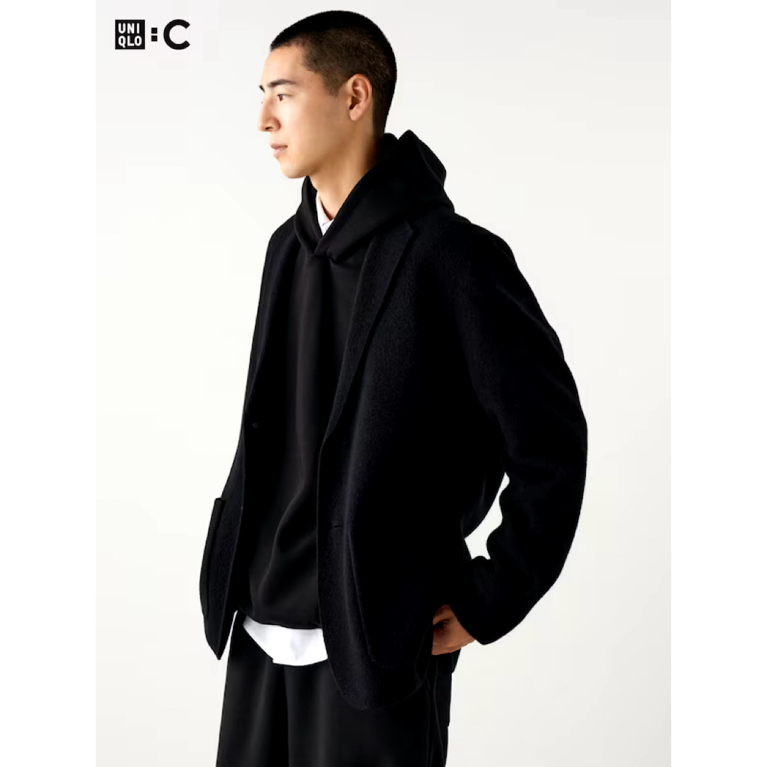 UNIQLO - 最新コラボ UNIQLO C ユニクロ ニットジャケット BK UNIQLO - 最新コラボ UNIQLO C ユニクロ ニットジャケット BK