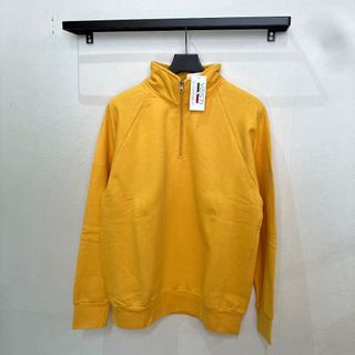 バーニーズニューヨーク(BARNEYS NEW YORK)の新品 VESTI ベスティ ジップアップ スウェット イタリア製  イエローL (スウェット)