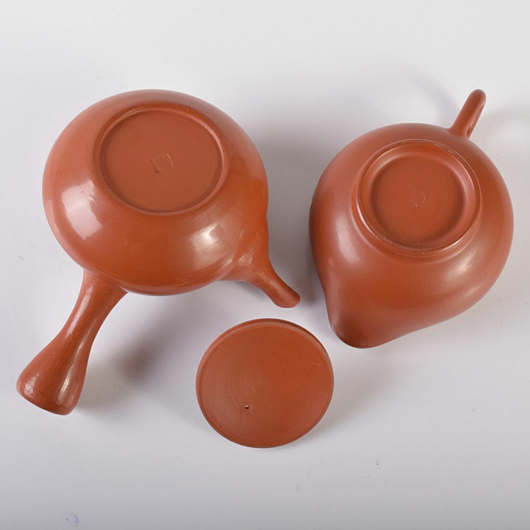煎茶道具 佐渡無名異焼 丸山金水造 朱泥 茶器揃 共箱 M R7931 陶芸 煎茶道具 佐渡無名異焼 丸山金水造 朱泥 茶器揃 共箱 M R7931 陶芸