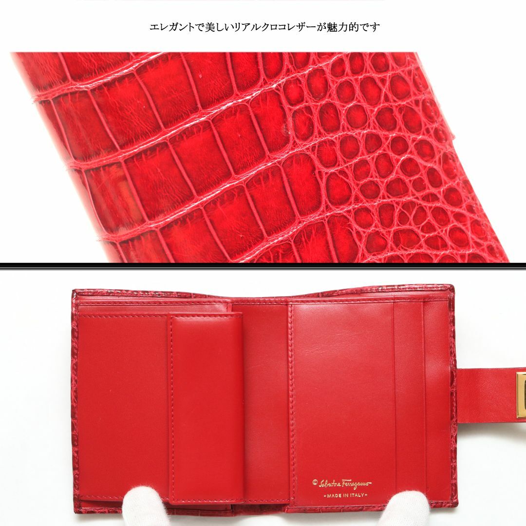 Salvatore Ferragamo - 【未使用に近い】◇フェラガモ◇ レッド Salvatore Ferragamo - 【未使用に近い】◇フェラガモ◇ レッド