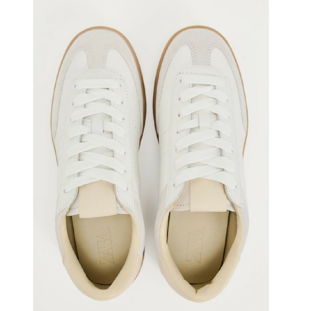 ZARA - レザースニーカー ZARAの通販 by エム♡'s shop|ザラ ZARA - レザースニーカー ZARAの通販 by エム♡'s shop|ザラ
