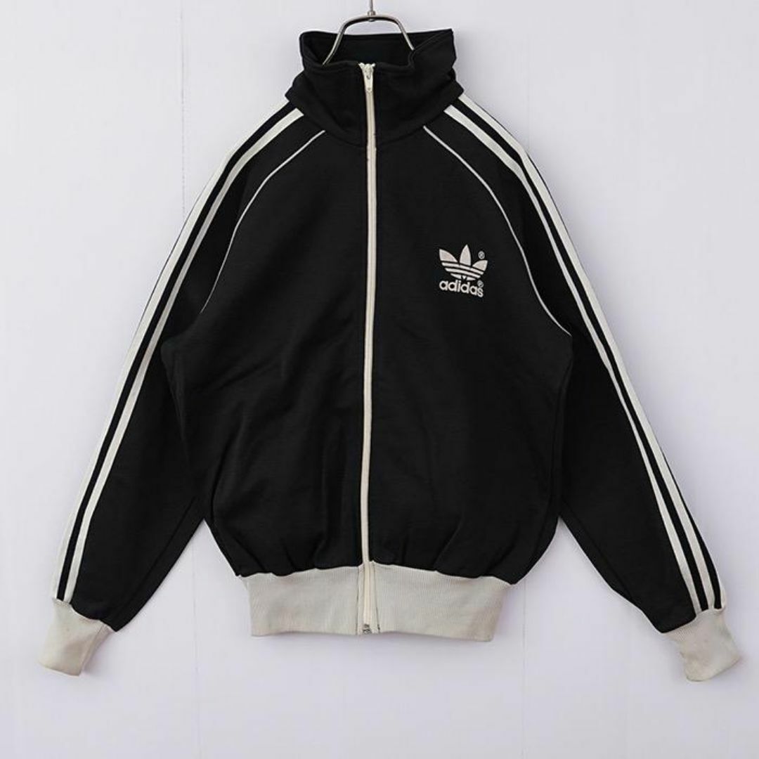 adidas - adidas アディダス トラックジャケット 80s 黒 adidas - adidas アディダス トラックジャケット 80s 黒