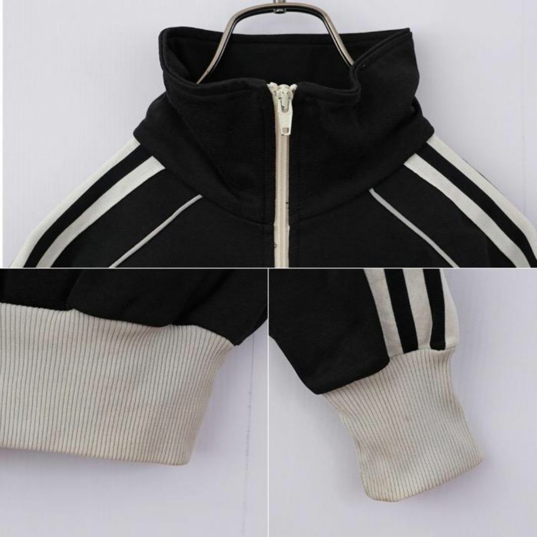 adidas - adidas アディダス トラックジャケット 80s 黒 adidas - adidas アディダス トラックジャケット 80s 黒