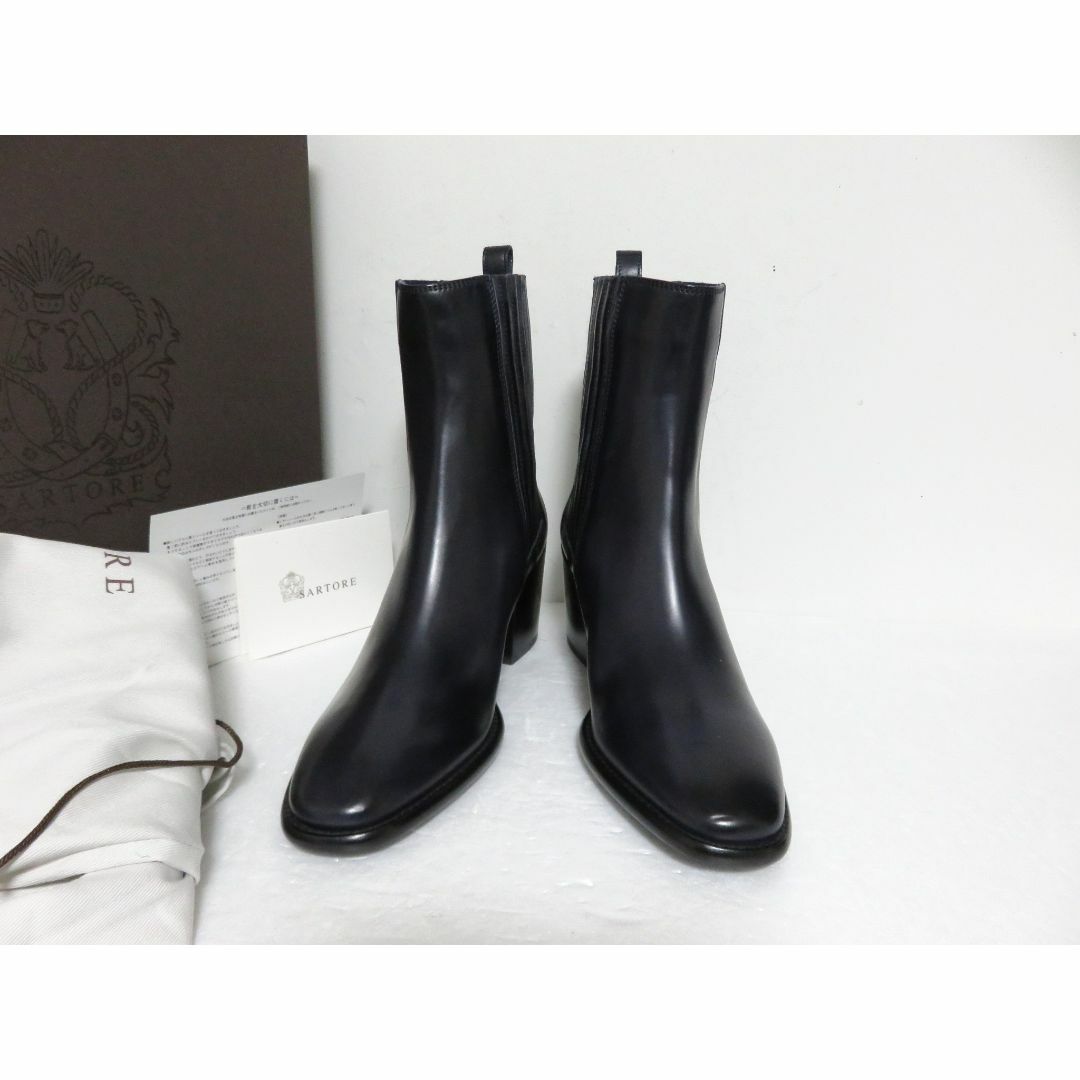 SARTORE - 定価12万 SARTORE サイドゴア ヒール ショート ブーツ SARTORE - 定価12万 SARTORE サイドゴア ヒール ショート ブーツ
