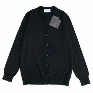 プラダ(PRADA)のPRADA 《バージンラムウール100%》ニットカーディガン タグ付 E3251(カーディガン)