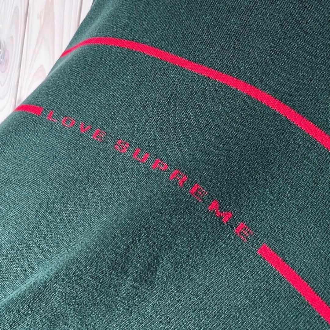 良品 M】シュプリーム supreme ラブ ライン セーター 緑 良品 M】シュプリーム supreme ラブ ライン セーター 緑