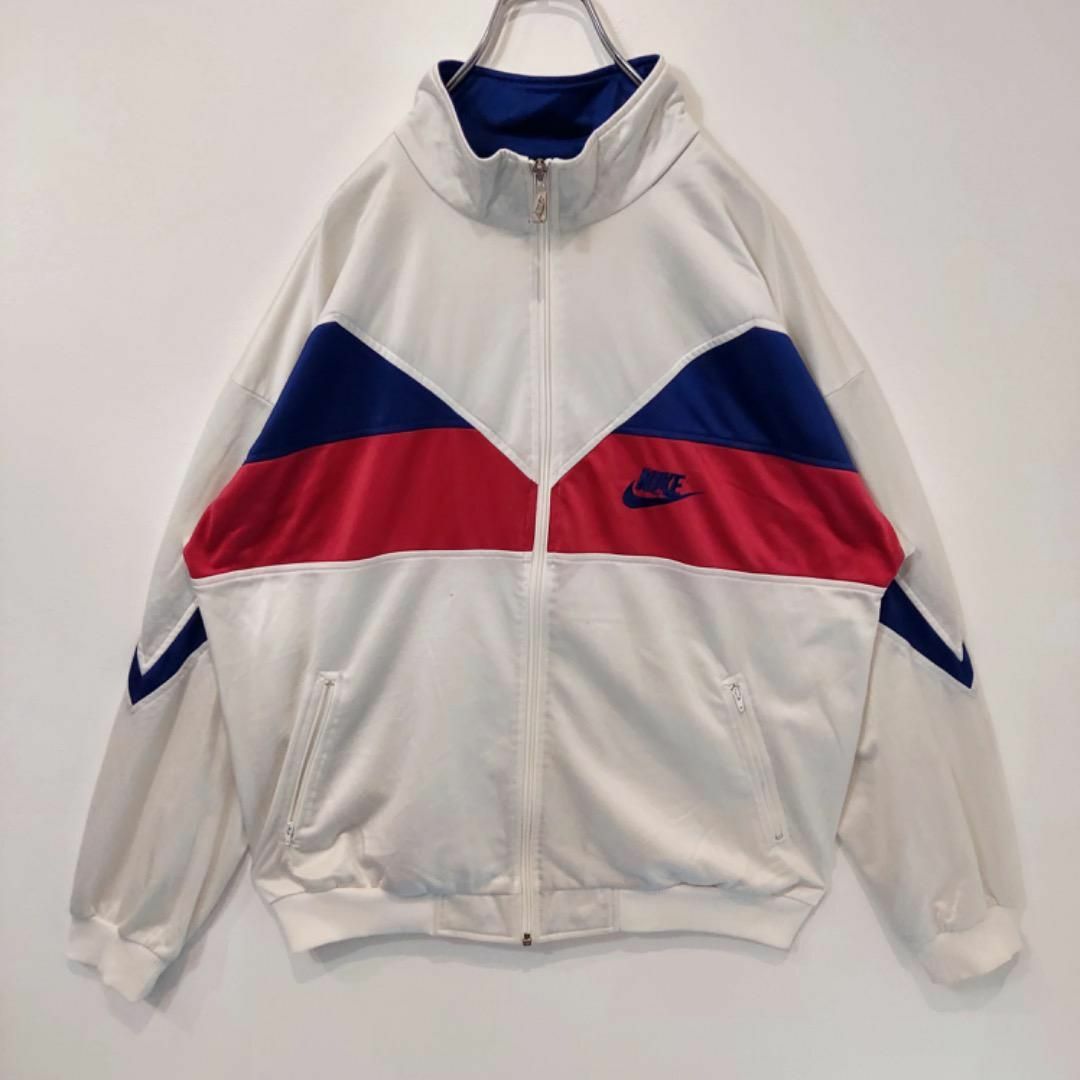 NIKE ナイキ トラックジャケット 90s 銀タグ 白 ピンク L 10931 NIKE ナイキ トラックジャケット 90s 銀タグ 白 ピンク L 10931