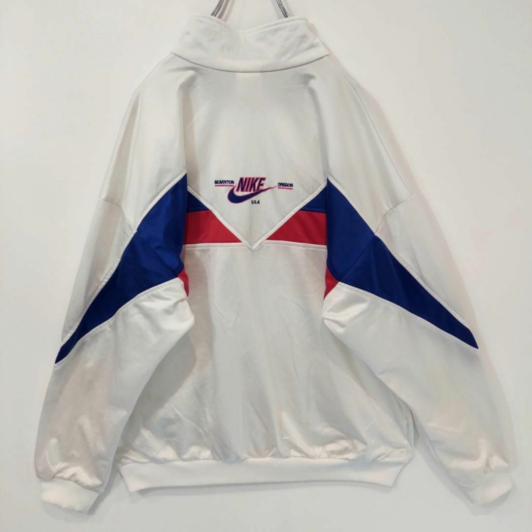 NIKE ナイキ トラックジャケット 90s 銀タグ 白 ピンク L 10931 NIKE ナイキ トラックジャケット 90s 銀タグ 白 ピンク L 10931