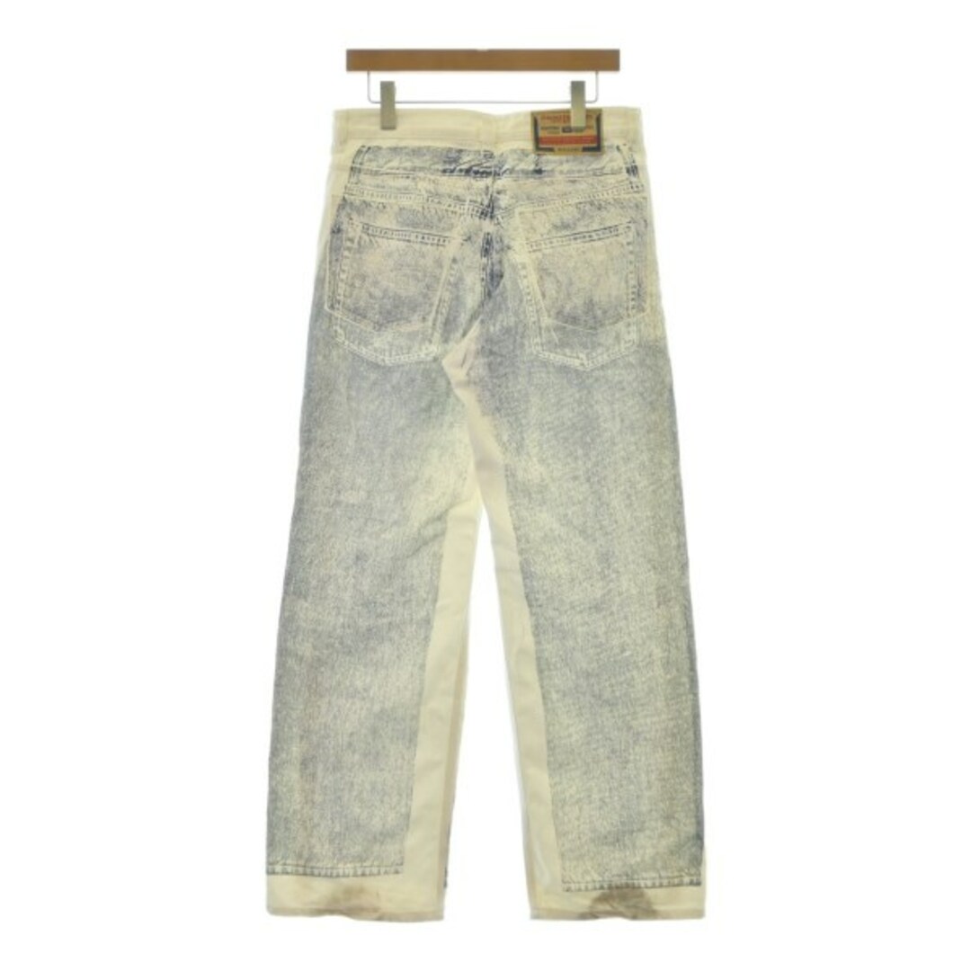 DIESEL - DIESEL ディーゼル デニムパンツ 28(S位) 白x青(総柄 DIESEL - DIESEL ディーゼル デニムパンツ 28(S位) 白x青(総柄
